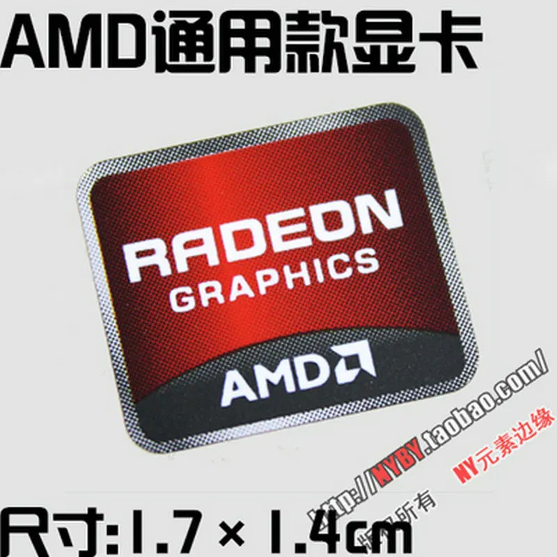 Original AMD RX VEGA ATI graphics card HD multi-screen set display unique crossfire logo label sticker