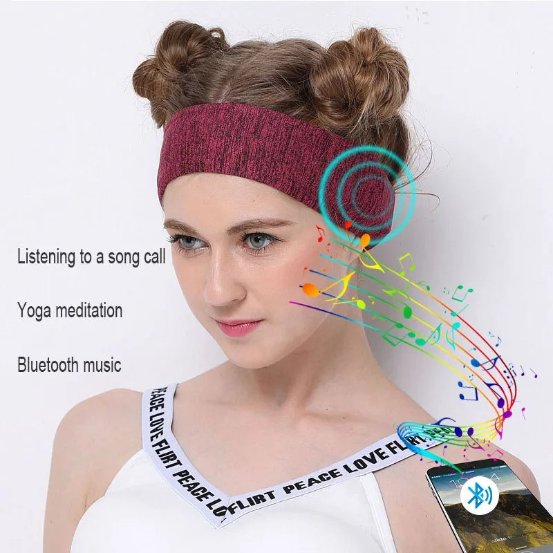 Wireless Bluetooth 5.0 Music Headband Stereo Headwear Headphone Running Earphone Sleep Headset Sports Sleeping Music Headbands