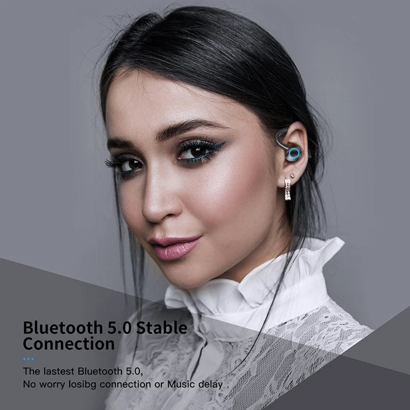 Wireless 5.0 Headphone Touch Control Sports Waterproof Bluetooth Earphone HiFi 9D Bass Stereo Earphone Headset With Microphone