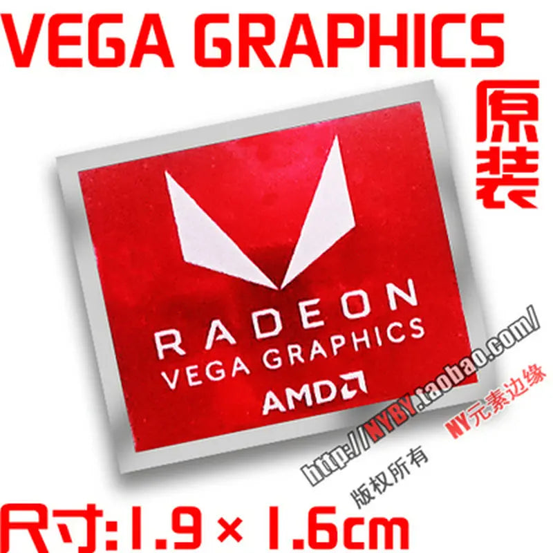 Original AMD RX VEGA ATI graphics card HD multi-screen set display unique crossfire logo label sticker