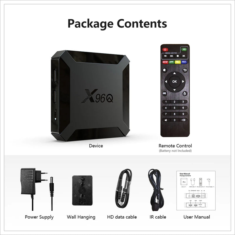 Box Android tv X96Q mini Android 10.0 2 GB 16 GB