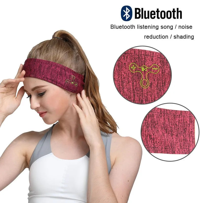 Wireless Bluetooth 5.0 Music Headband Stereo Headwear Headphone Running Earphone Sleep Headset Sports Sleeping Music Headbands