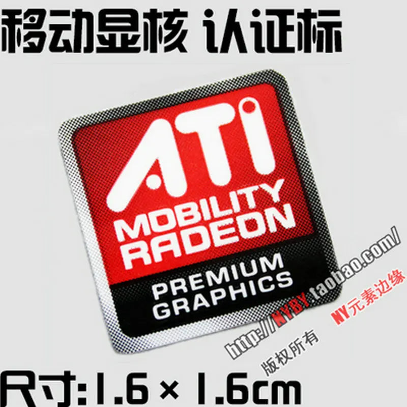 Original AMD RX VEGA ATI graphics card HD multi-screen set display unique crossfire logo label sticker