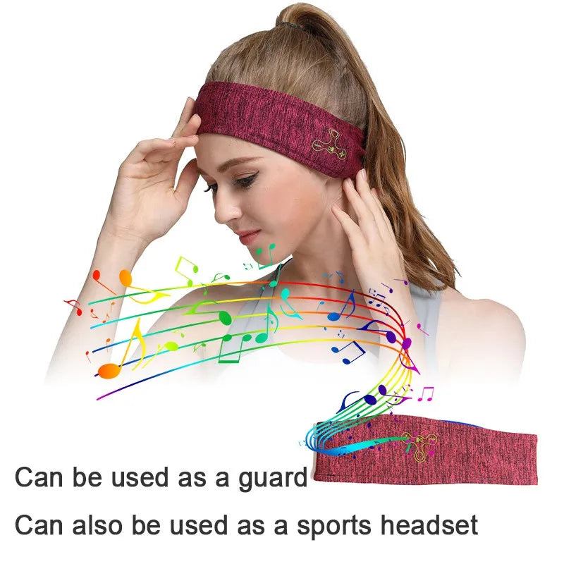 Wireless Bluetooth 5.0 Music Headband Stereo Headwear Headphone Running Earphone Sleep Headset Sports Sleeping Music Headbands