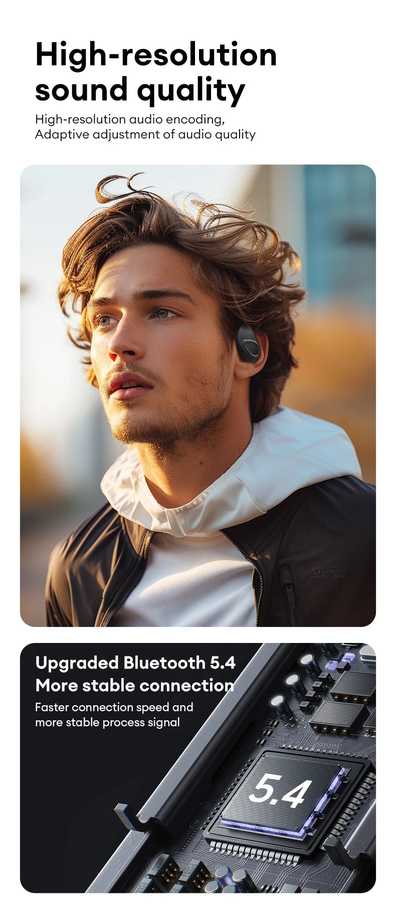 Choice New Lenovo X15 PRO Ⅱ OWS  Bluetooth 5.4 Wireless Earphones Ear Hook Design Sport Earbuds HD HiFi Surround Sound Headphone