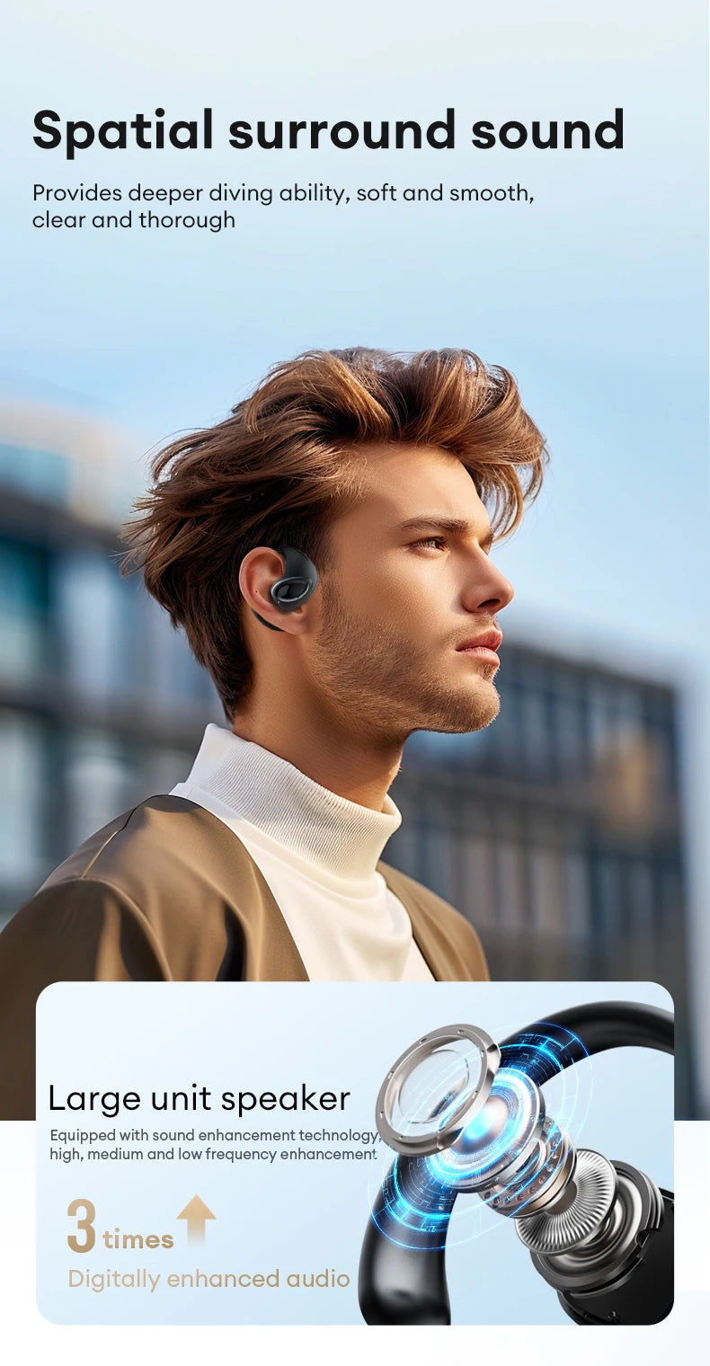 Choice New Lenovo X15 PRO Ⅱ OWS  Bluetooth 5.4 Wireless Earphones Ear Hook Design Sport Earbuds HD HiFi Surround Sound Headphone