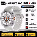 Novo Galaxy Watch 7 Ultra Smart Bracelet Men 32GB Memória GPS Trackr NFC HD Tela Safira Bluetooth chamada Smartwatches Para Samsung