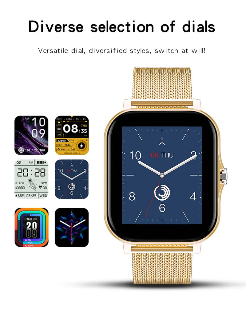 2023 NEW SmartWatch Android Phone 1.44" Color Screen Full Touch Custom Dial Smart Watch Women Bluetooth Call Smart Watch Men