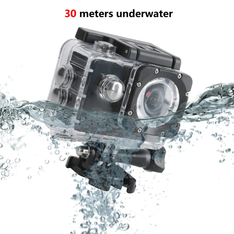 Original Ultra HD 4K Action Camera 1080P/30fps WiFi 2.0-inch Screen 170D Waterproof Underwater Helmet GO Recording Cameras Pro