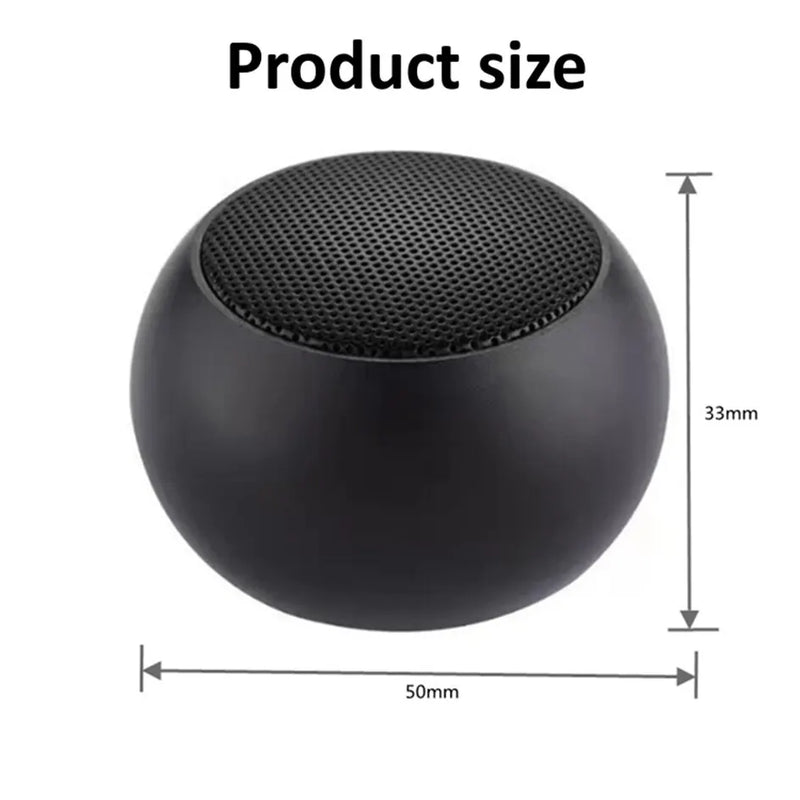 TWS Portable Bluetooth Speaker Mini Wireless Stereo Speaker 300mAh Battery Bluetooth Metal Heavy Subwoofer Outdoor Speaker