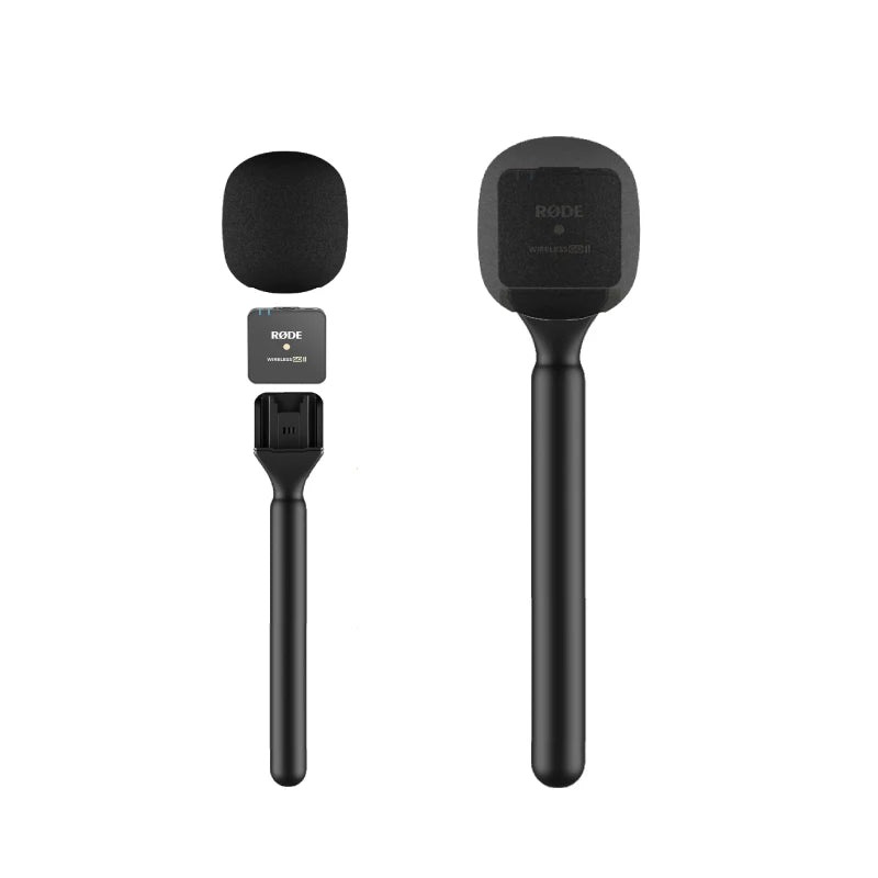 Microphone handheld adapter Mic Handle Adopter Interview go mic adapter Sponge for Boya/Rode/SYNCO/godox/dji wireless microphone