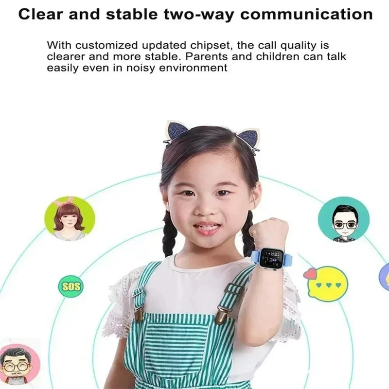 Xiaomi Kids 4G Smart Watch SOS GPS Localização Videochamada Cartão SIM Criança SmartWatch Câmera À Prova D'Água Relógio de Atualização Para Meninos Meninas