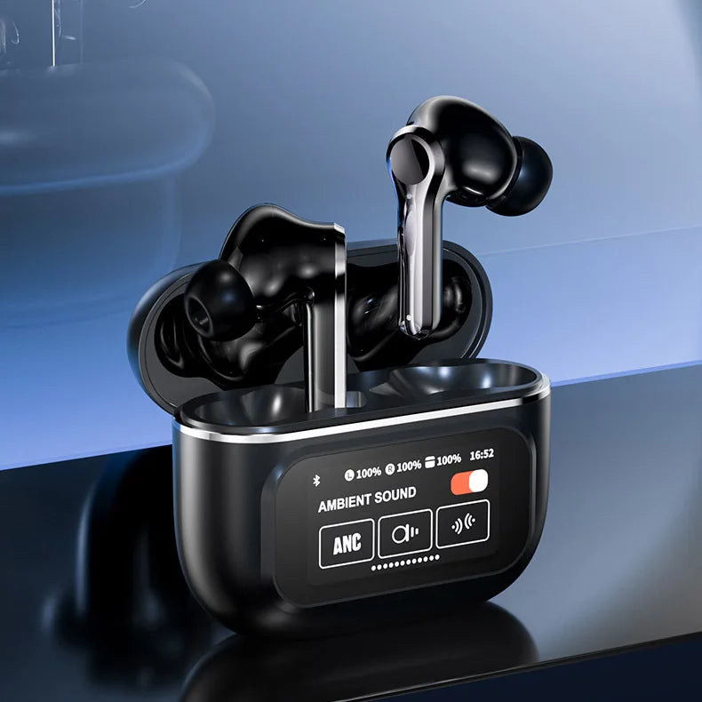 New Design YX30 TWS Earphones High Quality ANC Big Battery LED Touch Screen Wireless Earphones For Sport Gaming Running