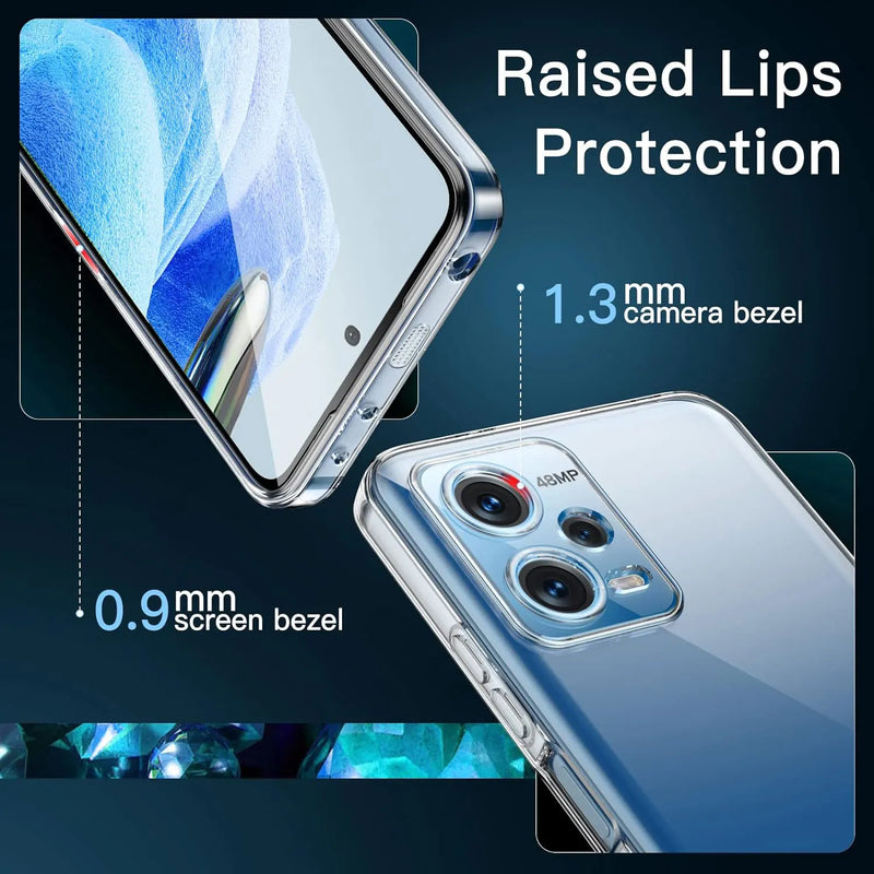 Ultra Thin Clear Silicone Soft Case For Xiaomi Redmi Note 9 8T 9S 10 10S 11 11T 11E 11S 12 12S 13 Pro 5G 4G Plus ProtectiveCover