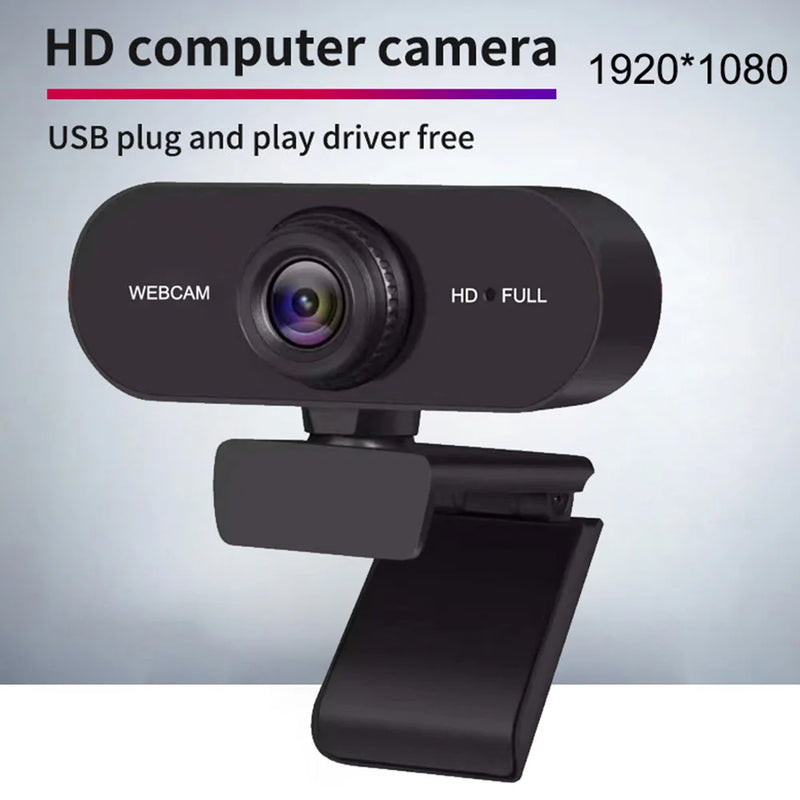 USB HD 1080P/2K Webcam Plug and Play with Microphone Computer Web Camera Autofocus for PC/Laptop Conferencing and Video Calling