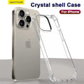 Luxury Clear Shockproof Case For iPhone 15 Pro Max Soft TPU Silicone Case on For iPhone 15 Plus Transparent Back Cover