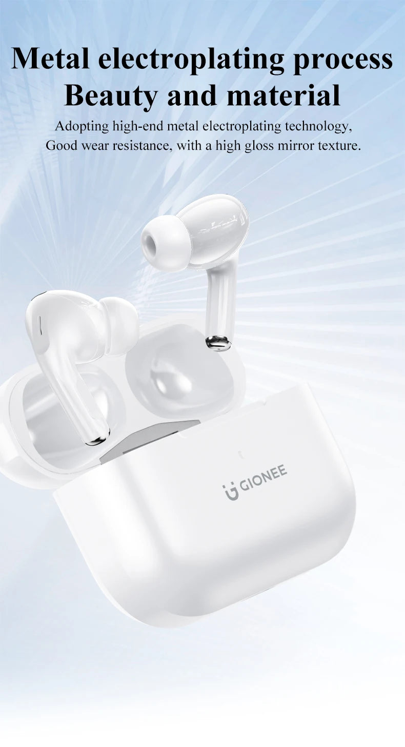 GIONEE JL005 In-ear ANC Wireless Earphone Bluetooth 5.3 Noise Cancellation Wireless Headphone Support 3D Spatial Audio Earbuds