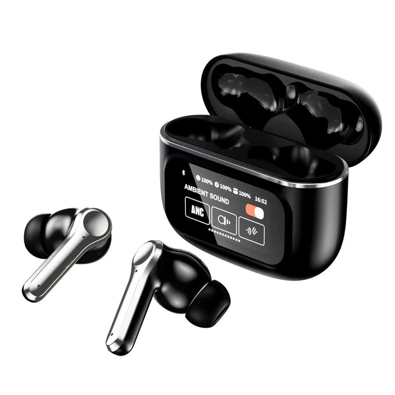 New Design YX30 TWS Earphones High Quality ANC Big Battery LED Touch Screen Wireless Earphones For Sport Gaming Running