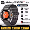 Novo Galaxy Watch 7 Ultra Smart Bracelet Men 32GB Memória GPS Trackr NFC HD Tela Safira Bluetooth chamada Smartwatches Para Samsung