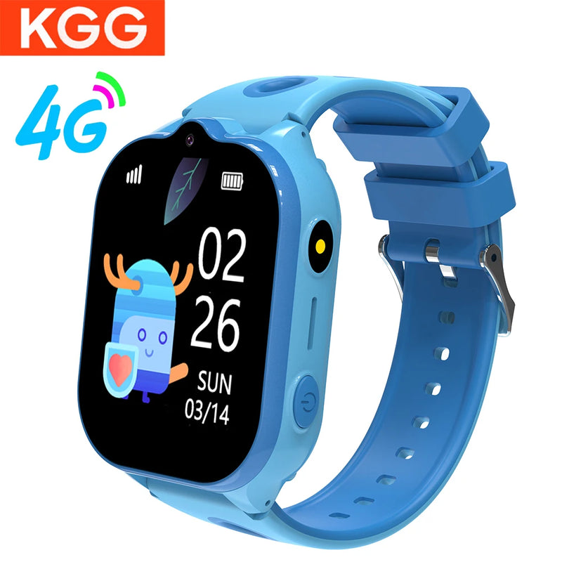 Relógio de pulso infantil Relógio inteligente infantil 4G GPS Chamada de vídeo Bateria de 950 mAh SOS Smartwatch Câmera Monitor Rastreador Localização Telefone Relógio