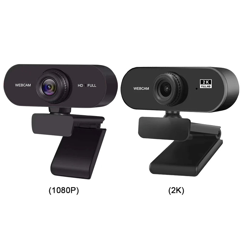 USB HD 1080P/2K Webcam Plug and Play with Microphone Computer Web Camera Autofocus for PC/Laptop Conferencing and Video Calling