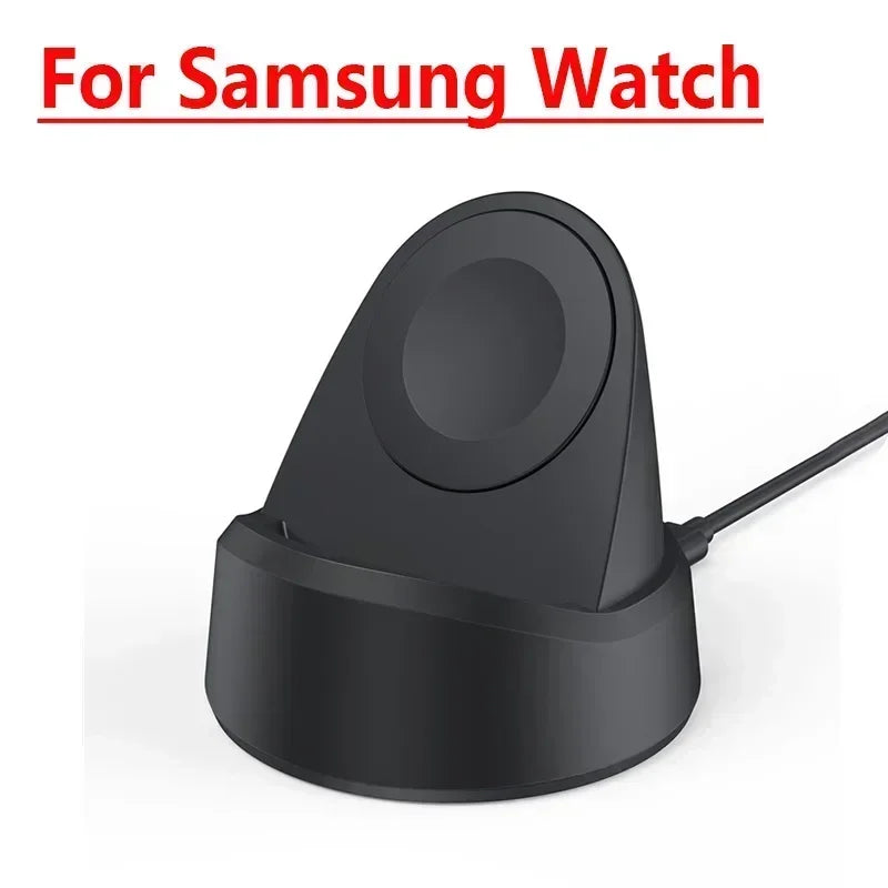 2024 Magnetic Wireless Charger Watch Pad For Apple Watch 8 7 6 5 4 SE Samsung Galaxy 5 Pro 6/5/4/3 Active 2/1 Portable Charging