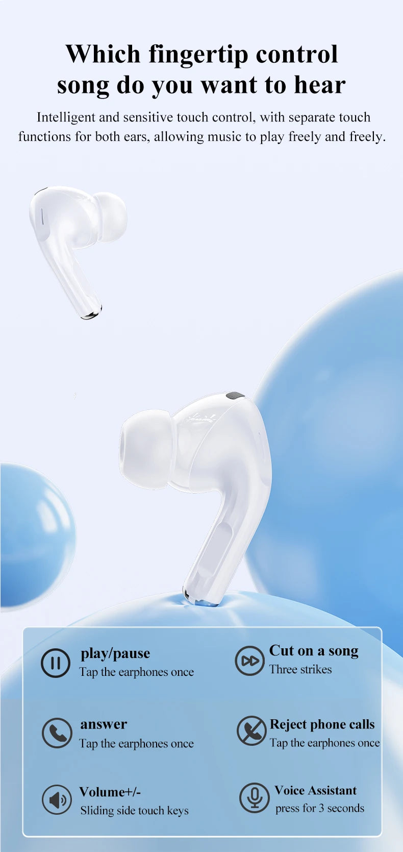 GIONEE JL005 In-ear ANC Wireless Earphone Bluetooth 5.3 Noise Cancellation Wireless Headphone Support 3D Spatial Audio Earbuds