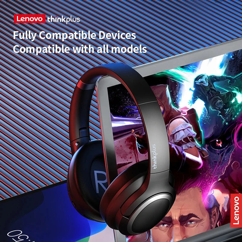 100% Original Lenovo TH40 Sports Headphones HIFI Sound Quality Smart Noise Cancelling Stereo Wireless Bluetooth Earphones