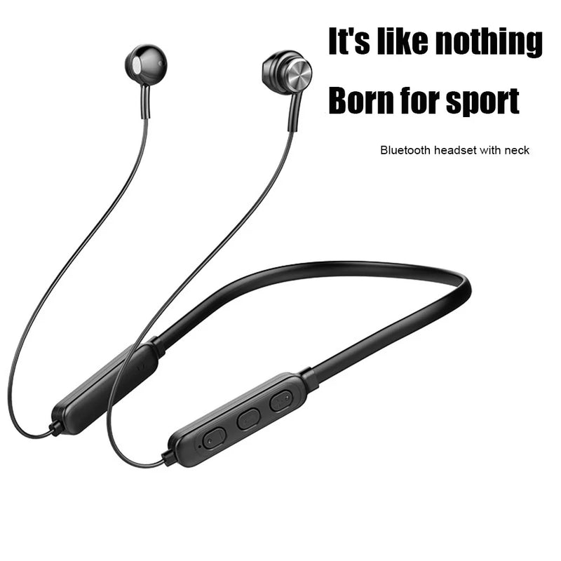 Wireless Bluetooth-compatible 5.1 Headphones Stereo Noise Cancelling Neckband Headset Sports Earbuds With Microphone