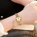 New Fashion Women Heart Bracelet Watch Rose Gold Quartz Watch Women Dress Wristwatch Casual Bracelet Watches Gift Reloj Mujer