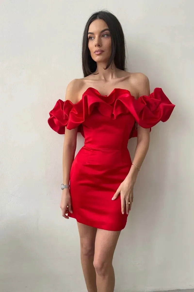 New Solid Color Strapless Wood Ear Cuff Dress Hot Selling Ebay Fast Selling Sleeveless Dress Other Style For All Seasons