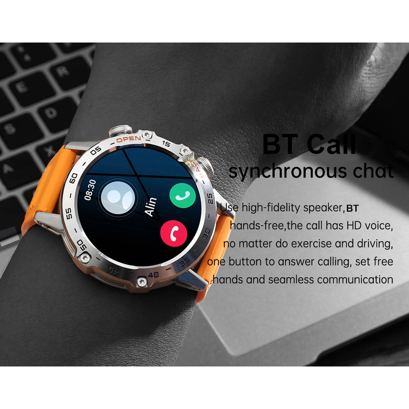 K52 Smart Watch 1.39inch FullTouch Screen Bluetooth Call Fitness Tracker Heart Rate Blood Oxygen Monitor Multiple Sports Mode