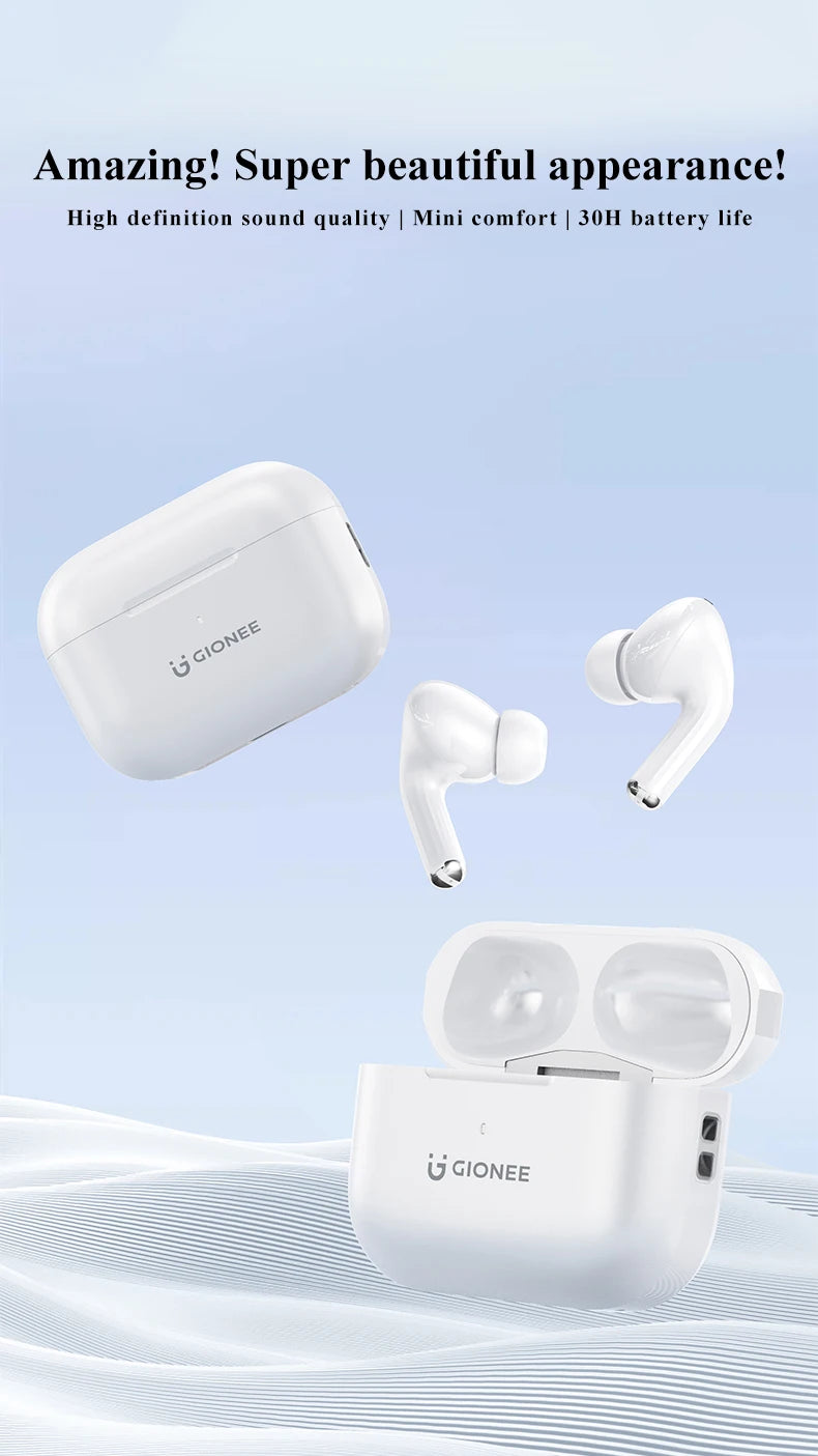 GIONEE JL005 In-ear ANC Wireless Earphone Bluetooth 5.3 Noise Cancellation Wireless Headphone Support 3D Spatial Audio Earbuds