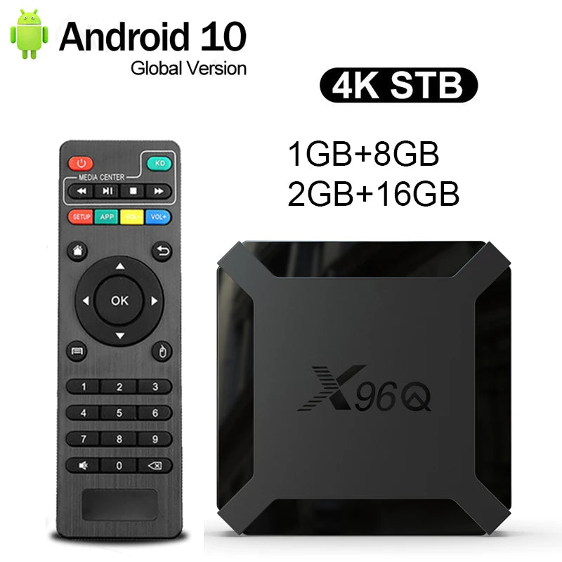 Box Android tv X96Q mini Android 10.0 2 GB 16 GB