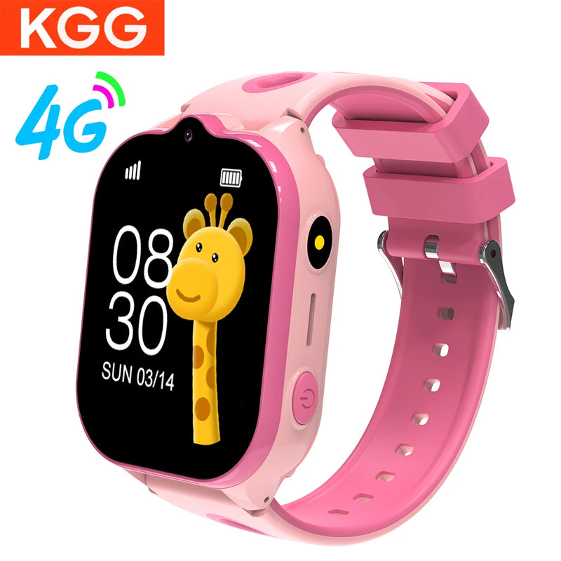 Relógio de pulso infantil Relógio inteligente infantil 4G GPS Chamada de vídeo Bateria de 950 mAh SOS Smartwatch Câmera Monitor Rastreador Localização Telefone Relógio