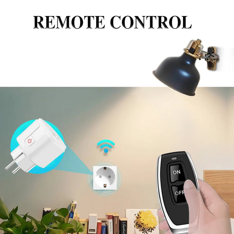 Tomada elétrica de controle remoto Interruptor sem fio AC220V 15A