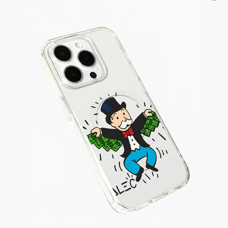 Alec Monopoly Phone Case for iPhone 12 11 13 14 15 16 Max Pro Plus Magsafe Magnetic Wireless Cover