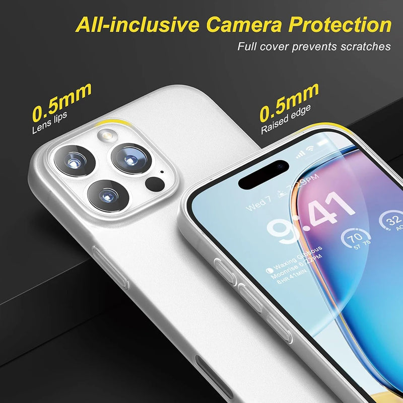 Luxury Matte Silicone Soft Back Cover Case For iPhone 16 15 14 13 Pro Max Plus Mini Transparent White Clear Ultra Thin Shell