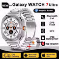 Novo Galaxy Watch 7 Ultra Smart Bracelet Men 32GB Memória GPS Trackr NFC HD Tela Safira Bluetooth chamada Smartwatches Para Samsung