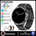 2024 New For HUAWEI Outdoor Sports Smart Watch Men AMOLED Screen NFC GPS Compass Heart rate Waterproof Bluetooth Call SmartWatch